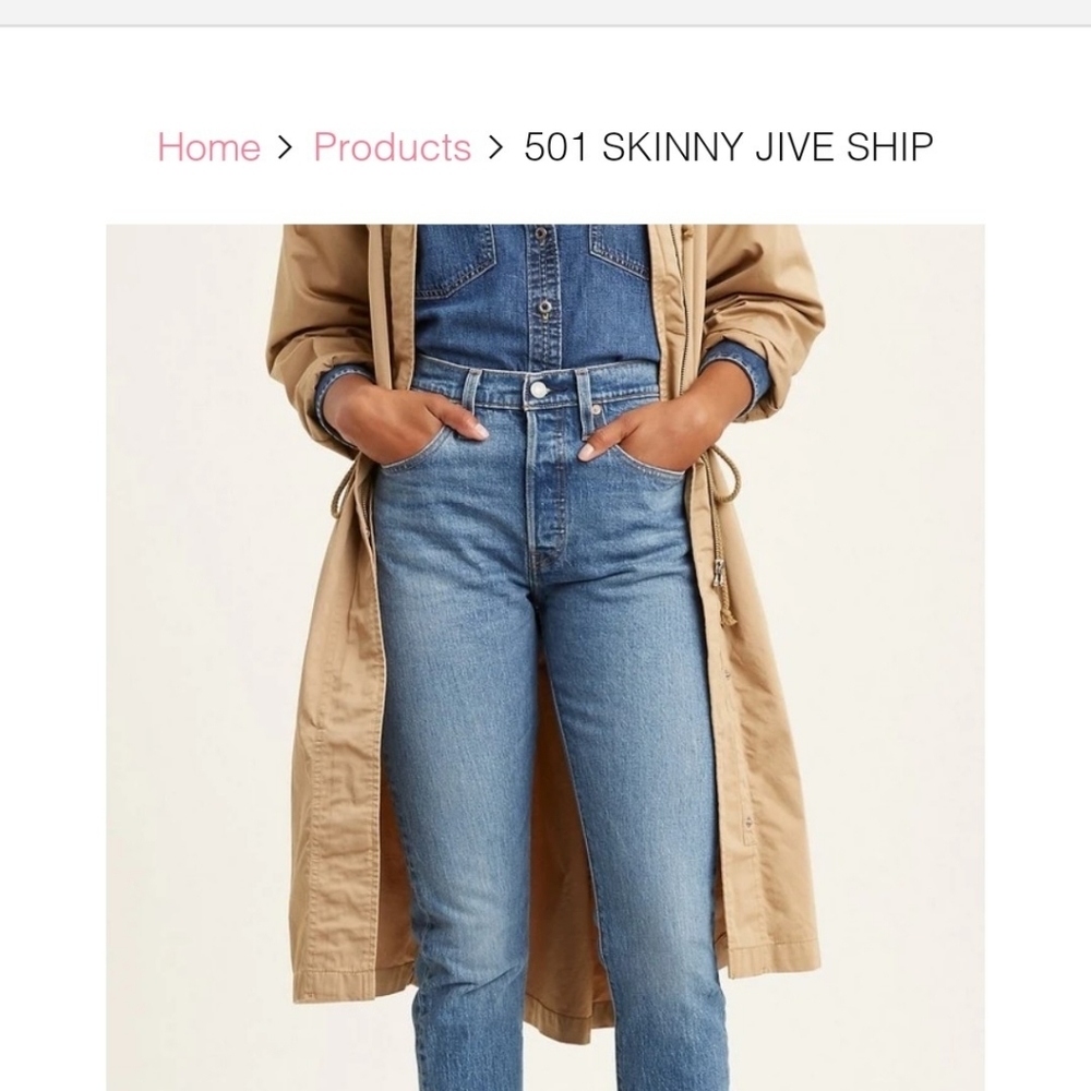 Levi's 501 skinny jive ship